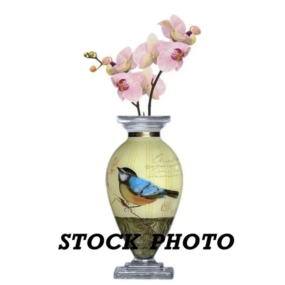 Ne'Qwa Art Bird Song Decorative Flower Vase - Susan Winget Artist